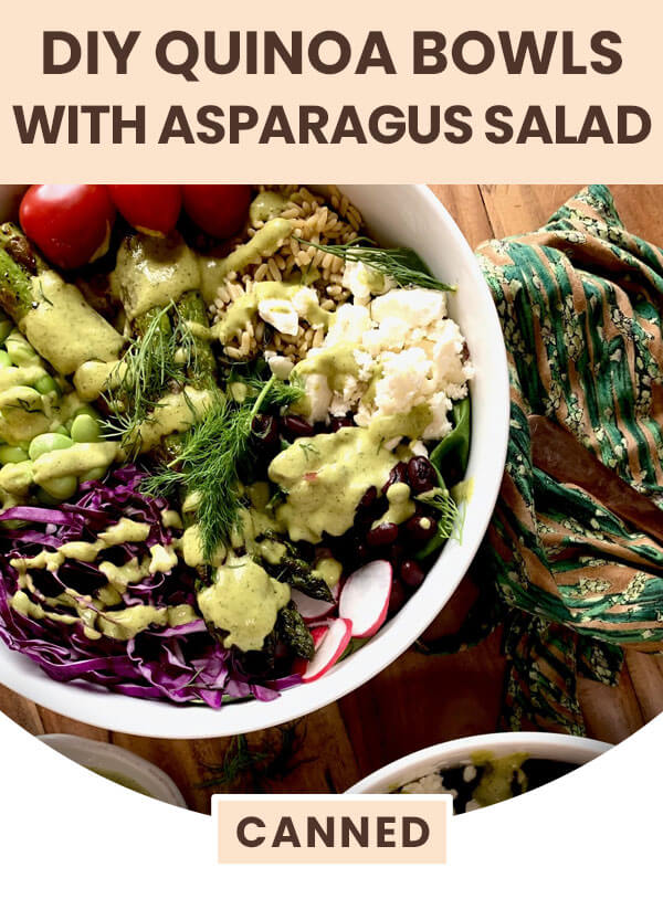 DIY Quinoa Bowls with Asparagus Salad
