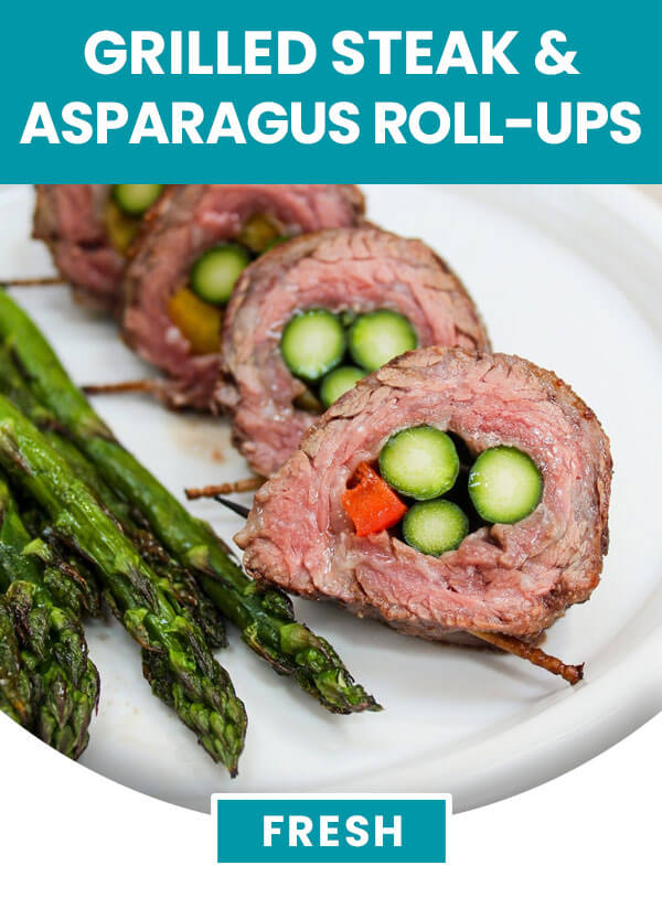 Grilled Steak & Asparagus Roll Ups